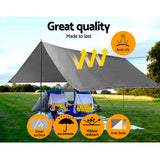 Instahut Heavy-Duty Camping Tarp – 3.6×6m
