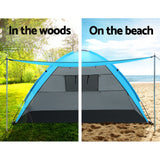 Weisshorn Camping Tent Beach Portable Hiking Sun Shade Shelter Fishing 4 Person - Wild Horizon