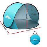 Weisshorn Pop Up Beach Tent Camping Portable Sun Shade Shelter Fishing - Wild Horizon