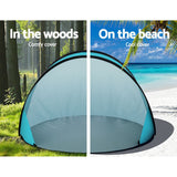 Weisshorn Pop Up Beach Tent Camping Portable Sun Shade Shelter Fishing - Wild Horizon