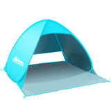 Weisshorn Pop Up Beach Tent Camping Hiking 3 Person Sun Shade Fishing Shelter - Wild Horizon