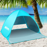 Weisshorn Pop Up Beach Tent Camping Hiking 3 Person Sun Shade Fishing Shelter - Wild Horizon