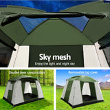 Weisshorn Camping Tent 6 Person Tents Family Hiking Dome - Wild Horizon