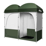 Weisshorn Double Camping Shower Toilet Tent Outdoor Portable Change Room - Wild Horizon
