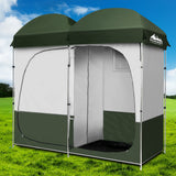 Weisshorn Double Camping Shower Toilet Tent Outdoor Portable Change Room - Wild Horizon