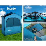 Weisshorn Double Camping Shower Toilet Tent Outdoor Fast Set Up Change Room - Wild Horizon
