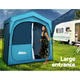 Weisshorn Double Camping Shower Toilet Tent Outdoor Fast Set Up Change Room - Wild Horizon