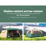 Weisshorn Instant Up Camping Tent 8 Person Pop up Tents Family Hiking Dome Camp - Wild Horizon