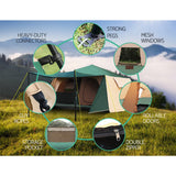 Weisshorn Instant Up Camping Tent 8 Person Pop up Tents Family Hiking Dome Camp - Wild Horizon