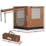 Weisshorn Camping Tent SUV Car Side Awning 2x2m Canopy Outdoor Portable 4WD - Wild Horizon