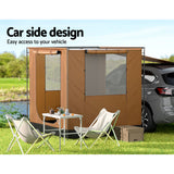 Weisshorn Camping Tent SUV Car Side Awning 2x2m Canopy Outdoor Portable 4WD - Wild Horizon