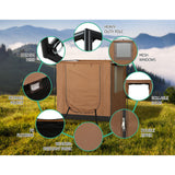 Weisshorn Camping Tent SUV Car Side Awning 2x2m Canopy Outdoor Portable 4WD - Wild Horizon