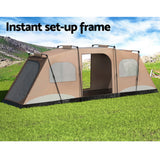 Weisshorn Instant Up Camping Tent 10 Person Outdoor Family Hiking Tents 3 Rooms - Wild Horizon