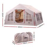 Weisshorn Inflatable Camping Tent 6 Person 360CM - Wild Horizon