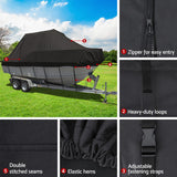 Seamanship Boat Cover – 25–27ft – 600D – Black