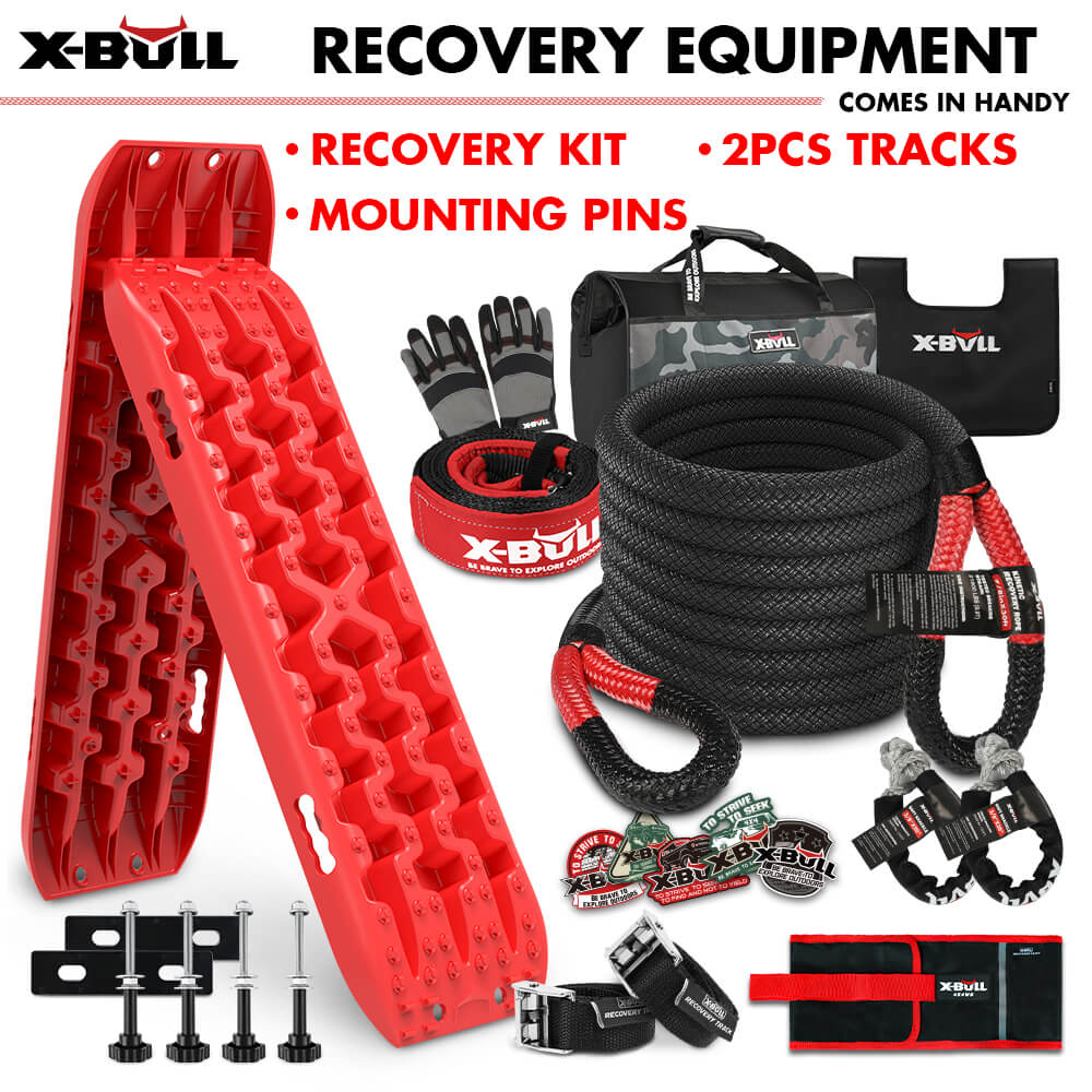 X-BULL 4X4 Recovery Kit Kinetic Recovery Rope Snatch Strap / 2PCS ...