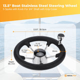 Stainless Steel Boat Steering Wheel – with Grip Cover
