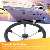 Stainless Steel Boat Steering Wheel – with Grip Cover