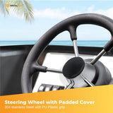 Stainless Steel Boat Steering Wheel – with Grip Cover