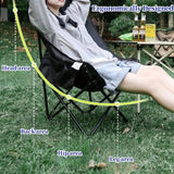 RAZOJESS Enlarged Moon Camping Chair – Blue