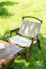 2x Folding Camping Chair – Khaki / Beige