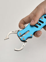 Red Multi-Function Fishing Hook Remover Tool - Durable, Lightweight, and Compact