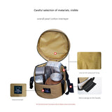 Portable Outdoor Kitchen Utensil Organizer, Waterproof Camping Cookware Storage Bag, Khaki-Size L