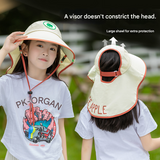 Red Kids UV Protection Sun Hat